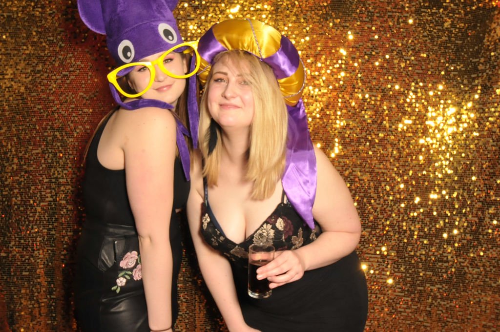 Glitz n Glamour Photo Booth Hire - Gold Sequin