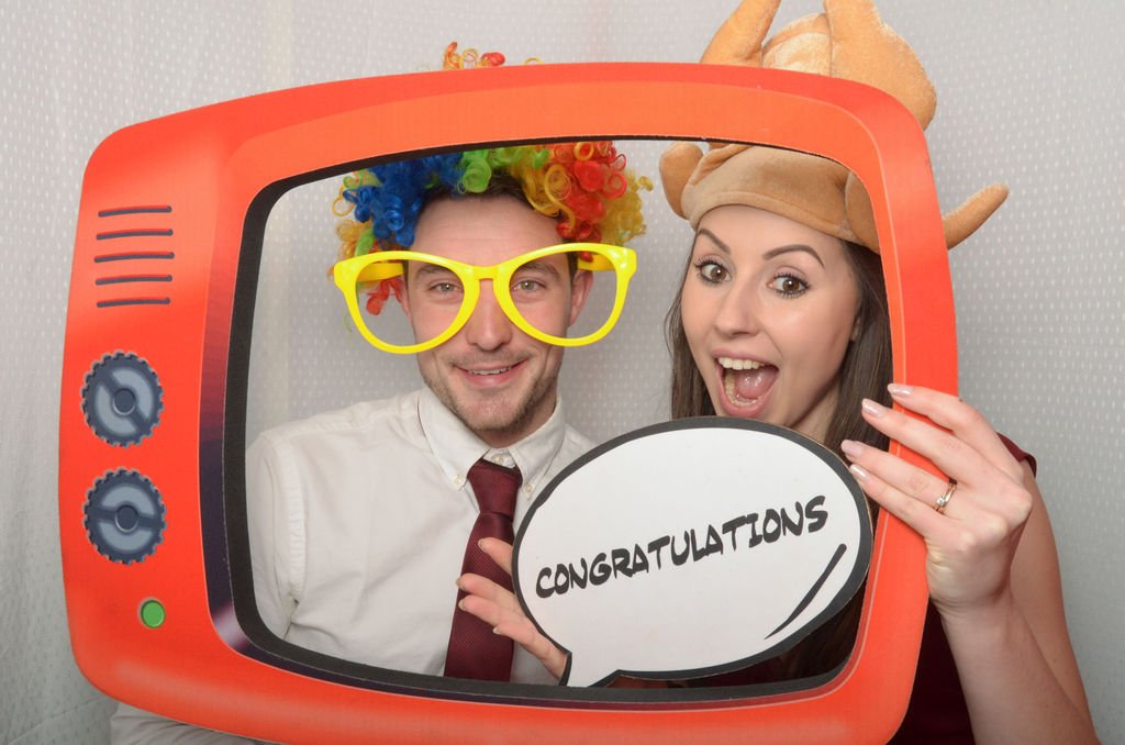 Glitz n Glamour Photo Booth Hire - Cream White